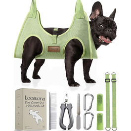 Гамак для собак Haustierpflege: регульований та складаний, розмір M (відстань між ніжками 11-14', вантажопідйомність до 20 кг)