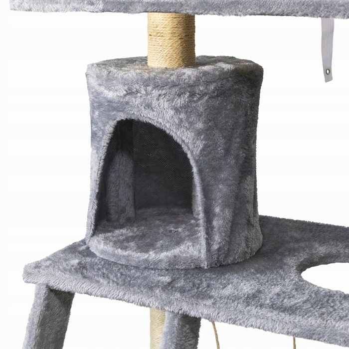 Високий когтеточка-комплекс із лежаком та стовпчиком для кігтів Petstory 101 — 160 см