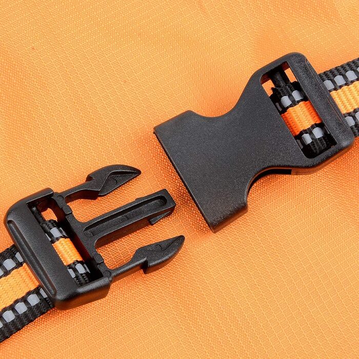 Водонепроникний дощовик для собак Ranphy середніх та великих порід, з захистом живота, світловідбиваючий, дихаючий, ультралегкий, для джек-расселів, лабрадорів, 6XL, зелений та чорний (4XL(Обхват грудей:70см), помаранчевий та сірий)