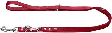 HUNTER Рулетка для собак Grenada, червона, з натуральної шкіри, 13/200, 1,3 см, 200 см, ручна робота, Німеччина, для тренувань та повсякденного використання