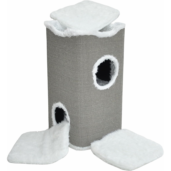 Котячий будиночок Nanook Toni: кігтеточка, будиночок, лежанка для котів, 74 см, міцний та стабільний