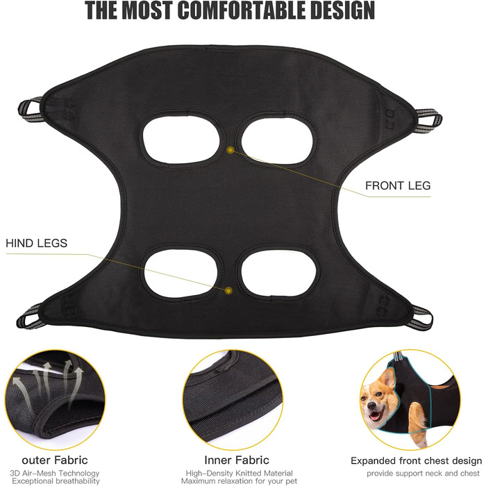 Гамак для грумінгу домашніх тварин: гамак для котів та собак, тримач для грумінгу, багатофункціональний, для догляду за шерстю та стрижки нігтів