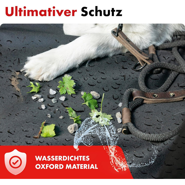 Захист для багажника WALSER Cäsar: килимок з боковим захистом, універсальний, для собак, чорний (захист заднього сидіння)