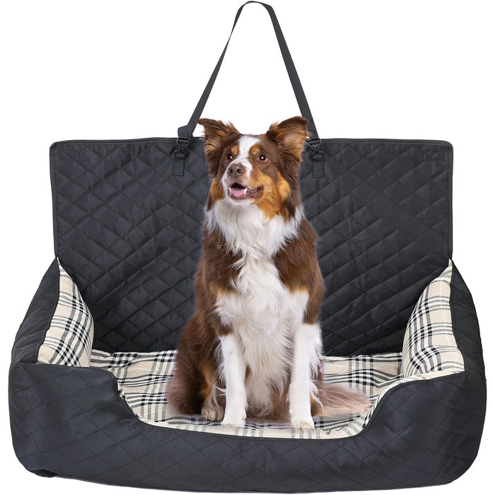 Автокрісло для собак, переноска-клітка для собак, багатофункціональне переносне ліжко для собак - безпечне автокрісло для тварин, для автомобілів, SUV, великих собак, більшості моделей авто