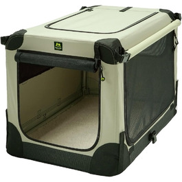 Складаний контейнер-переноска для собак Maelson Soft Kennel, бежевий, розмір S, 72x52x51 см