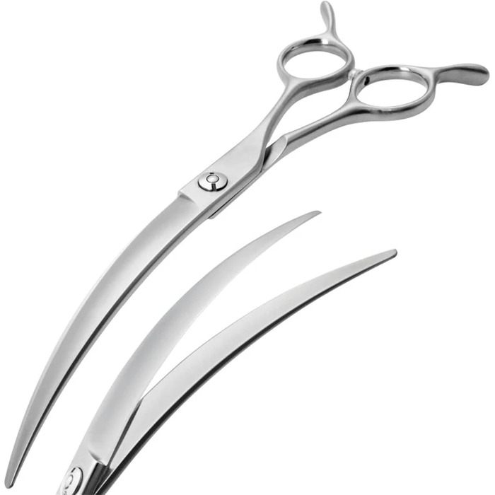Професійна вигнута ножиці для грумінгу собак 7.0 дюймів (45°) з японської сталі 440C