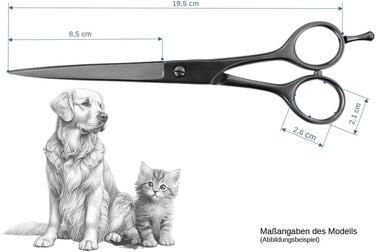 Професійна шерсть для собак Weltmeister SOLINGEN з мікрозубом, 19,4 см - преміум якість, Made in Germany