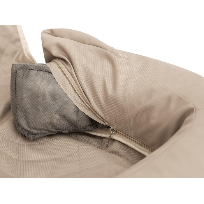 Автоматик для собак та котів: лежанка, переноска, корзинка, шлейка, 42x55 см, бежевий Оксфорд