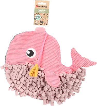 Килимок-іграшка для цуценят Flamingo Morgano Schildkröte: жовтий та бежевий, 38x39x6,5 см, з антиковзаючою поверхнею, пищалкою та шурхотом. Можна заповнювати ласощами та сухим кормом.