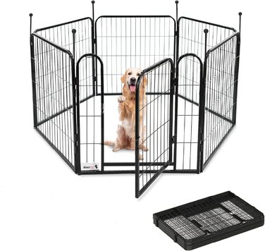 Складаний манеж для цуценят MaxxPet, 12 панелей, 60x60 см, регульований вольєр для собак, загорожа для дому і вулиці