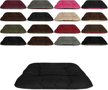 Кругле/овальне ліжко для собак BedDog® REX, L, Бордо-сірий, 120x100x14 см, для дому та вулиці, велике, знімне, миється