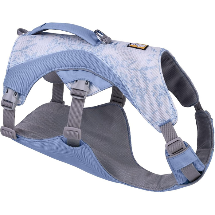 Охолоджувальний жилет-шлея для собак RUFFWEAR Swamp Cooler, легкий, регульований, з ручкою, 2 отвори для повідця, для спеки, фіолетовий, розмір S (56-69 см)