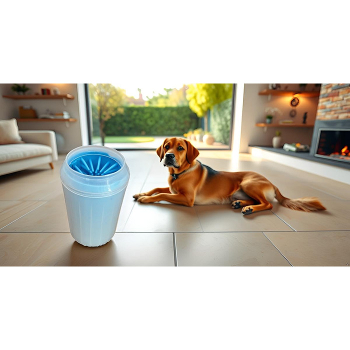 Очищувач для лап собак - гігієна для подушечок лап (Синій, L)