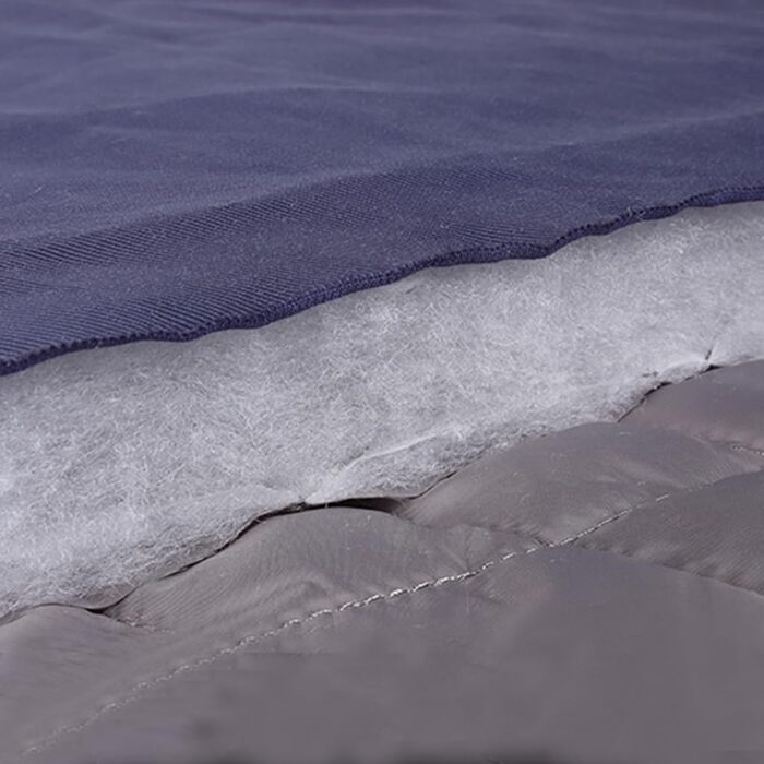 Водонепроникна тепла куртка-жилет для собак великих та середніх порід, захист від вітру, зимова, з отвором для шлейки, світловідбиваючі смуги (Морська синя, 6XL)