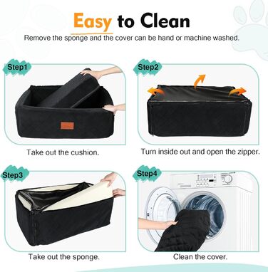 Автокрісло для собак великих та середніх порід (до 25 кг) з м'яким килимком та 2 страхувальними ременями (Чорний)