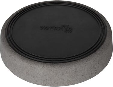 District 70 Повільний годівник для котів з бамбуку, сірий, діаметр 13,5 см