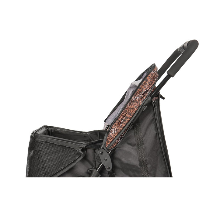 Візок для собак Сенна сірий (чорний & леопард)