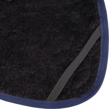 Зимовий теплий нашийник для собак Flamingo Koda, темно-синій, 35 см, поліестер, водовідштовхувальний, з флісовою підкладкою, на липучці, з отвором для повідка, високий комір, XS