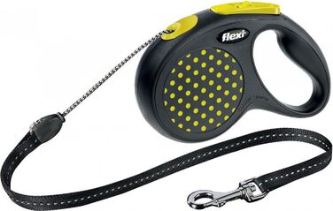 Рулетка для собак Flexi Design L, 5 м, жовта, до 50 кг