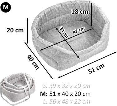 Автомобільний лежак для собак, універсальний, чорний, штучна шкіра (1 шт.)