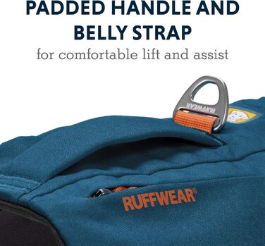 Шлея для собак з кишенями RUFFWEAR Switchbak, зручна для щоденних прогулянок і коротких подорожей, для малих порід, синя Blue Moon