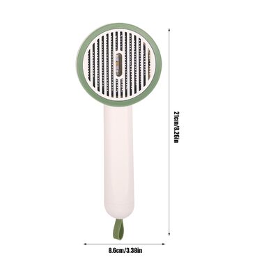 Пінсель для грумінгу собак та котів | Масажний гребінець для кошенят | Пінсель Slicker з UV-захистом та кнопкою для випускання шерсті