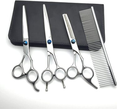 Набір професійних ножиць для грумінгу тварин зі сталі, 7.0 дюймів, для собак та котів