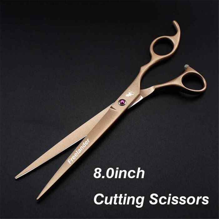 Набір професійних ножиць для грумінгу собак LIUSU, 7 шт., висока якість, 8 дюймів, Tyrant Gold