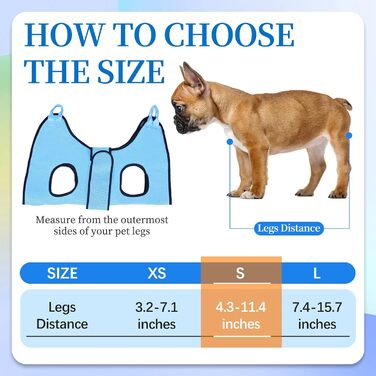 Гамак для грумінгу собак PatiencET з фіксатором, для догляду за дрібними собаками та кішками, з обрізачем нігтів та пилочкою, блакитний (Cerulean S)