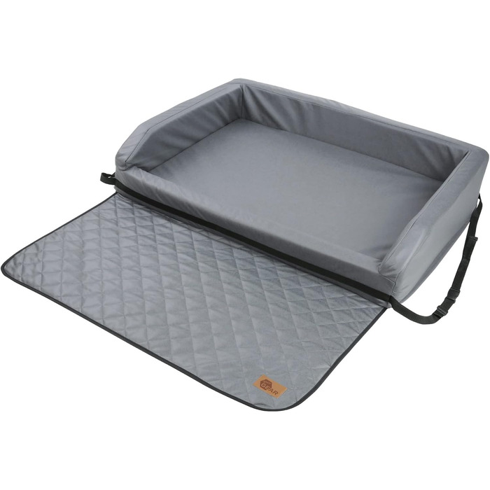 Ваш GEAR Termoli - лежанка для собак 100x70 см, захист для багажника авто, еко-шкіра, миється, преміум якість. Лежанка для собак, корзина для собак, килимок для собак, туристична лежанка.