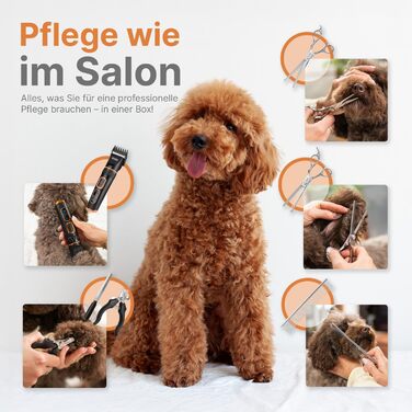 Машинка для стрижки собак RAGI - бездротова, тиха, акумуляторна для собак та котів, чорна