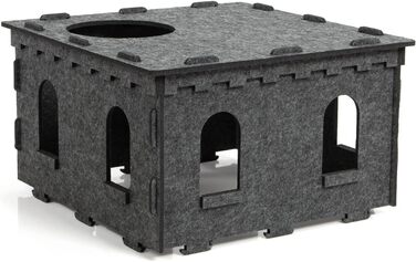 Котячий будиночок CanadianCat Company Katzenburg з фетру XL з м'якою подушкою