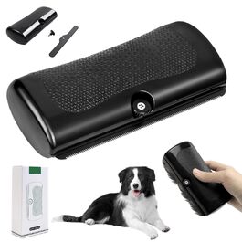 Щітка для собак Fellwunder: видалення шерсті, комфортна ручка, для короткошерстих собак та інших тварин, чорна