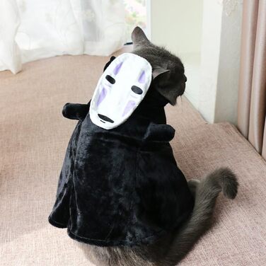 Костюм для собак та котів ChoChoCho Spirited Away No-Face, плюшевий косплей, ідеальний для Halloween, універсальний розмір