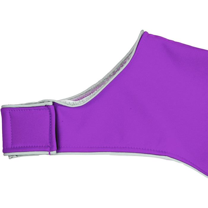 Водонепроникний жилет для собак Softshell з порталом для повідка та клямкою (S, фіолетовий)