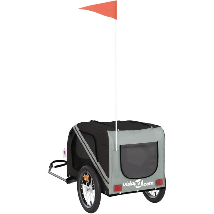 Фаркоп для велосипеда Gecheer для собак, міцний сталевий каркас, оксфордська тканина, дах з ПВХ, для безпечних та комфортних поїздок з домашніми тваринами