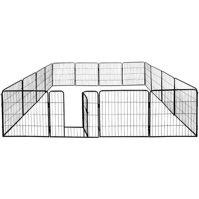 Вольєр для цуценят Petigi, вольєр для тварин, клітка для собак XL, 16 перегородок, 60 x 80 см