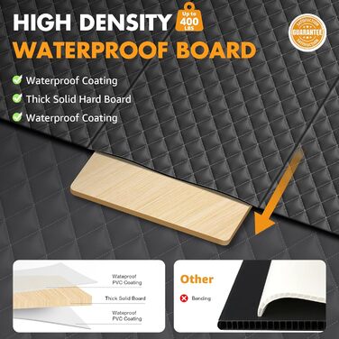 Автомобільний чохол на сидіння для собак, великих порід, чорний. Захист заднього сидіння, підходить для SUV, позашляховиків та вантажівок