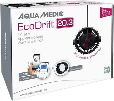 Aqua Medic EcoDrift 20.3 ультратихий циркуляційний насос з контролером та керуванням через додаток
