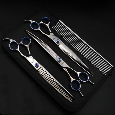 Набір для грумінгу тварин: ножиці для собак, котів, щітка, нержавіюча сталь, 8.0 дюймів