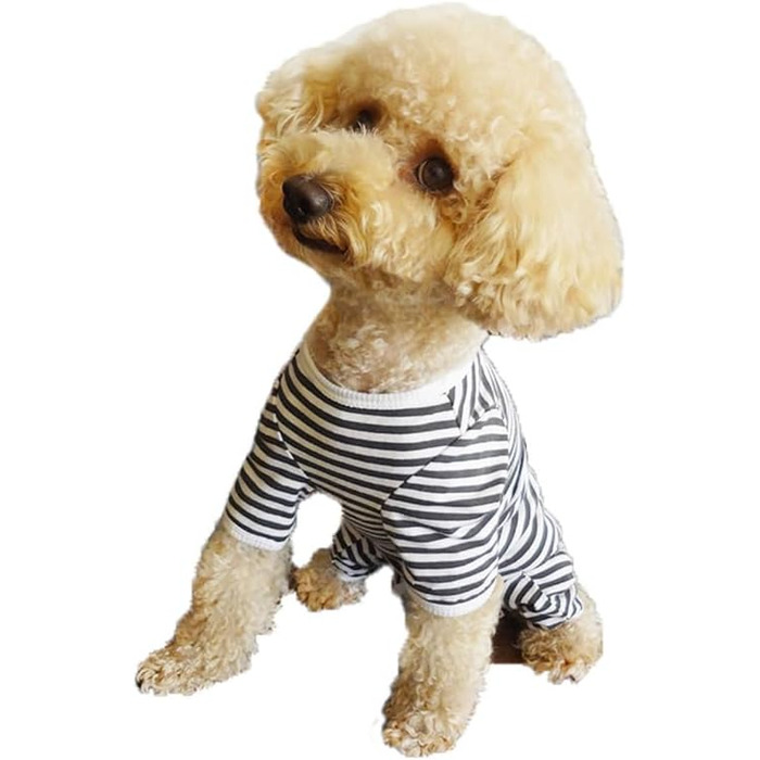 Захисний боді для собак після операції Kukater: захист ран, алергії, линька (XL, чорно-білі смуги)