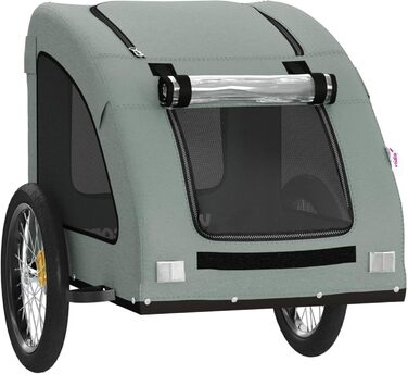 Причіп для велосипеда для собак Сірий Oxford, модель 93965