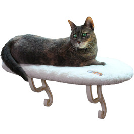 Лежак для котів K&H PET Products Kitty Schweller, флісовий, без підігріву, 35,6 x 61 см