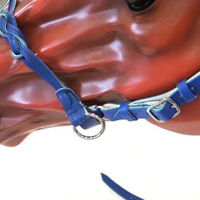 Зауважнення для коня, регульоване, обладнання для коня, вуздечка, аксесуари для їзди верхи, вуздечка для коня, аксесуари для сідла (Блакитний, 10 см)
