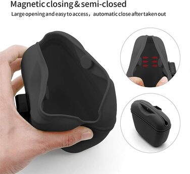 Сумка для ласощів для собак з силікону, на кліпсі, портативний контейнер для тренувань, практичний талійний кліп, для прогулянок з собакою