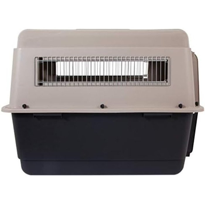 Petmate Ultra Vari: Міцна будка для собак середніх та великих порід. Подорожуйте з комфортом! Виготовлена з перероблених матеріалів. Розміри: 102 x 69 x 76 см. Колір: Бежевий/Чорний