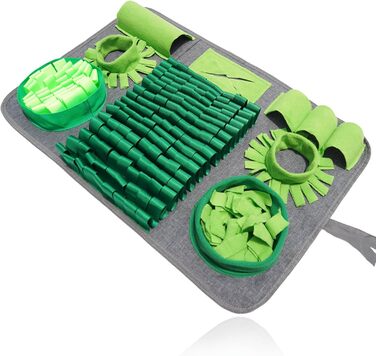 Килимок для собак HDOELGP Schnüffelteppich - інтерактивна іграшка-розвиваючий килимок для собак, зелений (44*66 см)