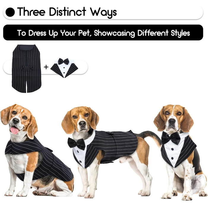 Костюм для собак 'Хюкосу Хунд' з банданою: для вечірок, свят, Хелловіну та Нового року. Підходить для собак різних розмірів.