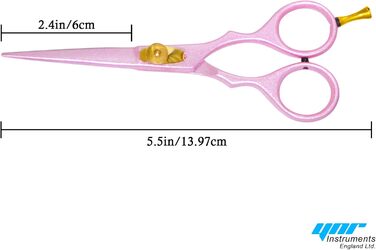 Професійний набір перукарських ножиць YNR (5,5 дюймів) – ножиці для стрижки та вирівнювання, гребінець, чохол. Підходить для чоловіків, жінок, дітей та дорослих.