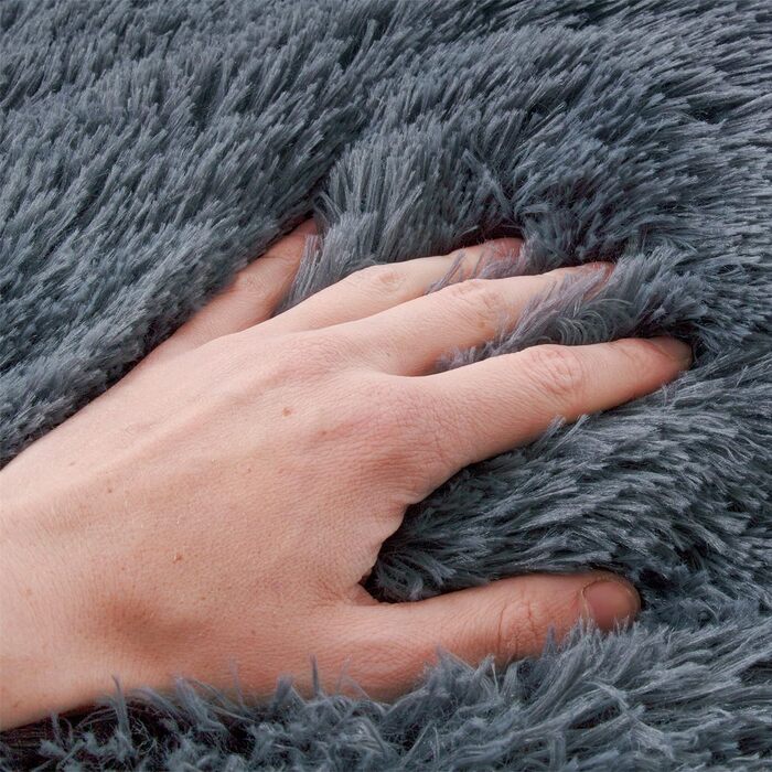 Кругле ліжко для собак Ceddie - м'яке, зручне, темно-сіре, діаметр 100 см